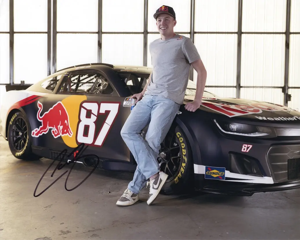 Autographed 2025 Connor Zilisch #87 Red Bull Racing (Cup Series Rookie) Trackhouse Signed 8X10 Inch Picture Nascar Glossy Photo With Coa 1