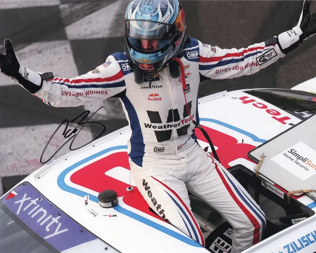 Autographed 2025 Connor Zilisch #88 Weathertech - Portland Race Win (Roof Door Victory) Signed 8X10 Inch Picture Nascar Glossy Photo With Coa 1