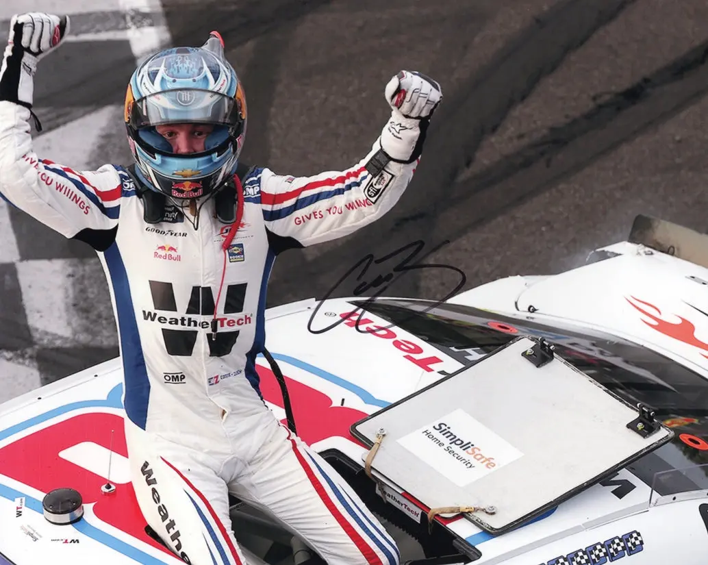 Autographed 2025 Connor Zilisch #88 Weathertech Racing - Portland Race Win (Roof Victory Celebration) Signed 8X10 Inch Picture Nascar Glossy Photo With Coa 1