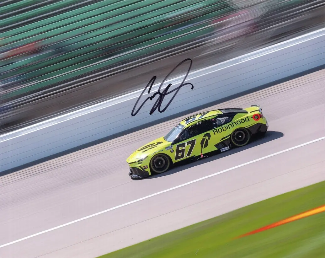 Autographed 2025 Corey Heim #67 Robinhood - Kansas Race (4Th Cup Start) Signed 8X10 Inch Picture Nascar Glossy Photo With Coa 1