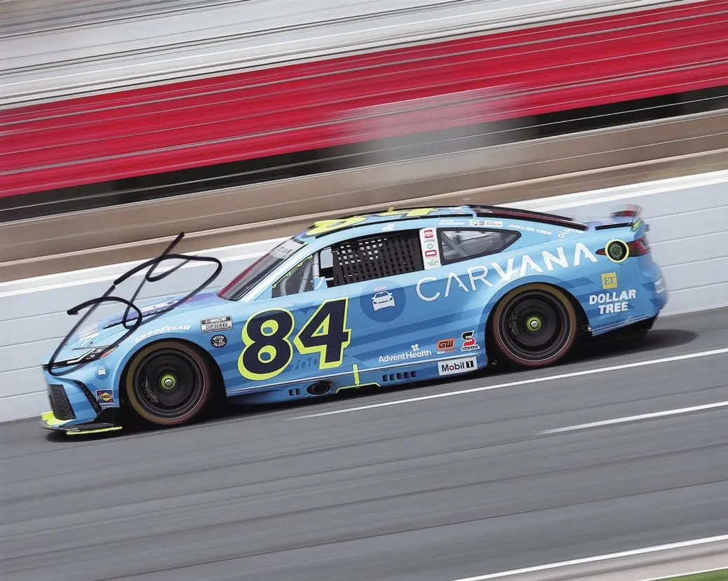 Autographed 2025 Jimmie Johnson #84 Carvana Racing - 700Th Career Start (Coca-Cola 600 Race) Signed 8X10 Inch Picture Nascar Glossy Photo With Coa 1