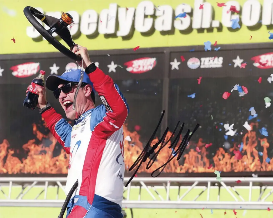 Autographed 2025 Joey Logano #22 Aaa Racing - Texas Race Win (Victory Lane Celebration) Signed 8X10 Inch Picture Nascar Glossy Photo With Coa 1