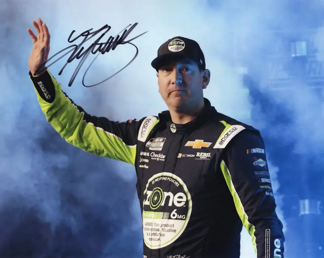 Autographed 2025 Kyle Busch #8 Zone Racing - Daytona 500 Race (Driver Introductions) Signed 8X10 Inch Picture Nascar Glossy Photo With Coa 1