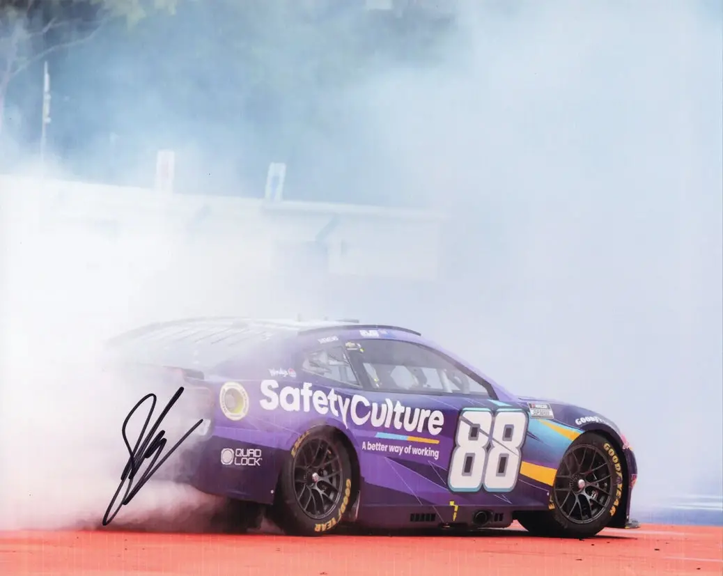 Autographed 2025 Shane Van Gisbergen #88 Safety Culture - Mexico Race Win (Victory Burnout) Signed 8X10 Inch Picture Nascar Glossy Photo With Coa 1