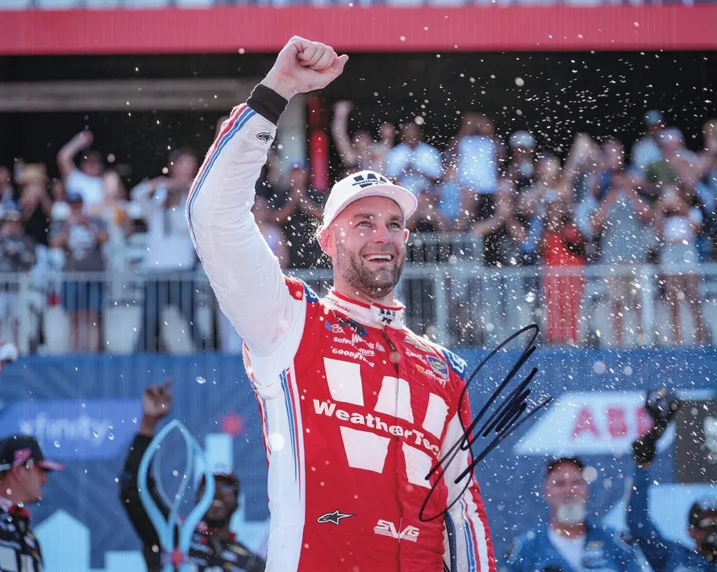 Autographed 2025 Shane Van Gisbergen #97 Weathertech Racing - Chicago Xfinity Race Win (Victory Lane) Signed 8X10 Inch Picture Nascar Glossy Photo With Coa 1