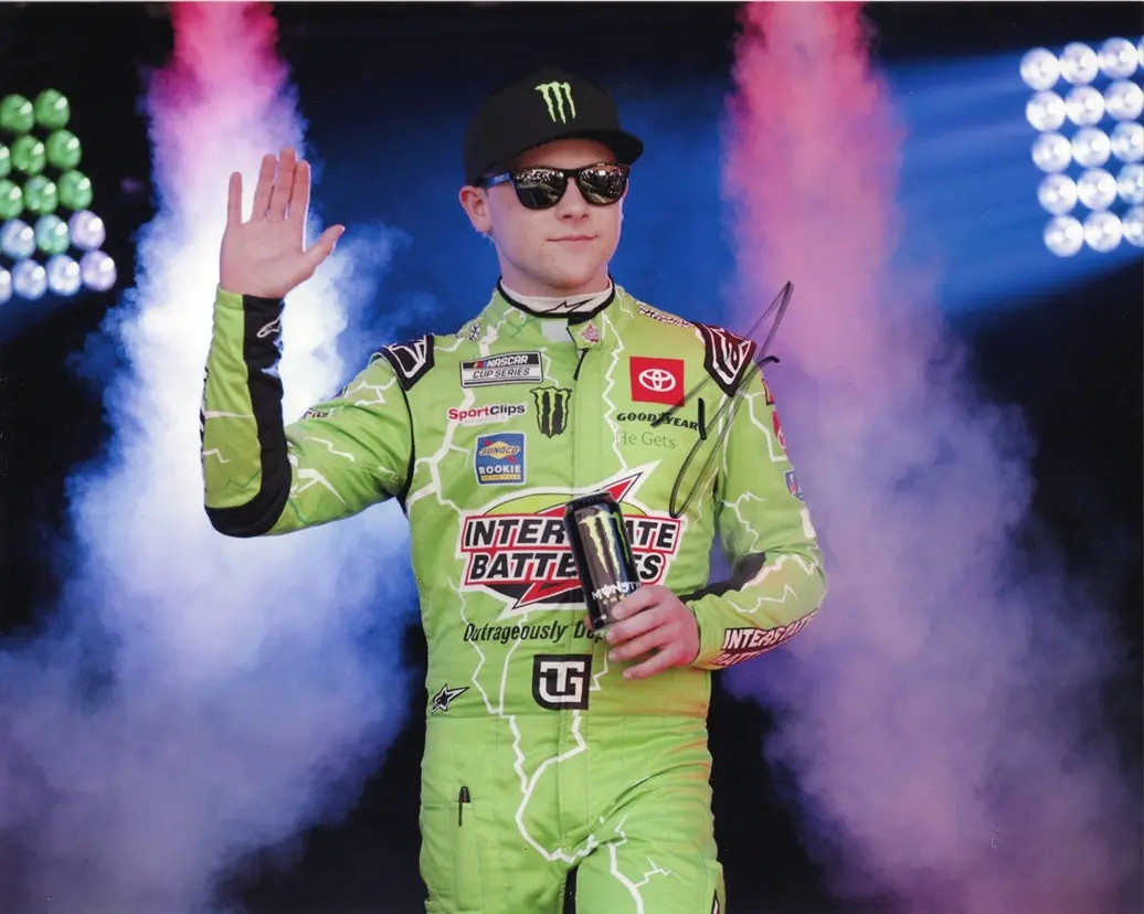 Autographed 2025 Ty Gibbs #54 Interstate Batteries Racing - Driver Introductions Signed 8X10 Inch Picture Nascar Glossy Photo With Coa 1
