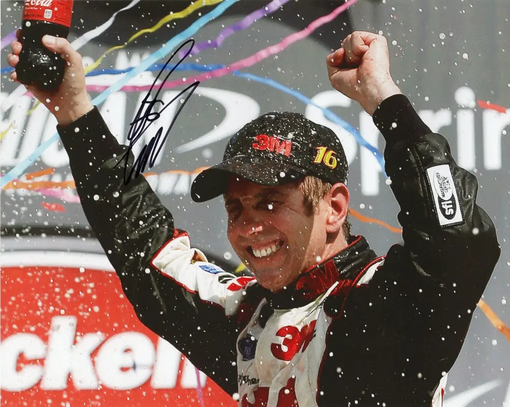 Autographed Greg Biffle 2013 Michigan Race Win (Victory Lane Celebration) Signed 8X10 Inch Picture Nascar Glossy Photo With Coa 1