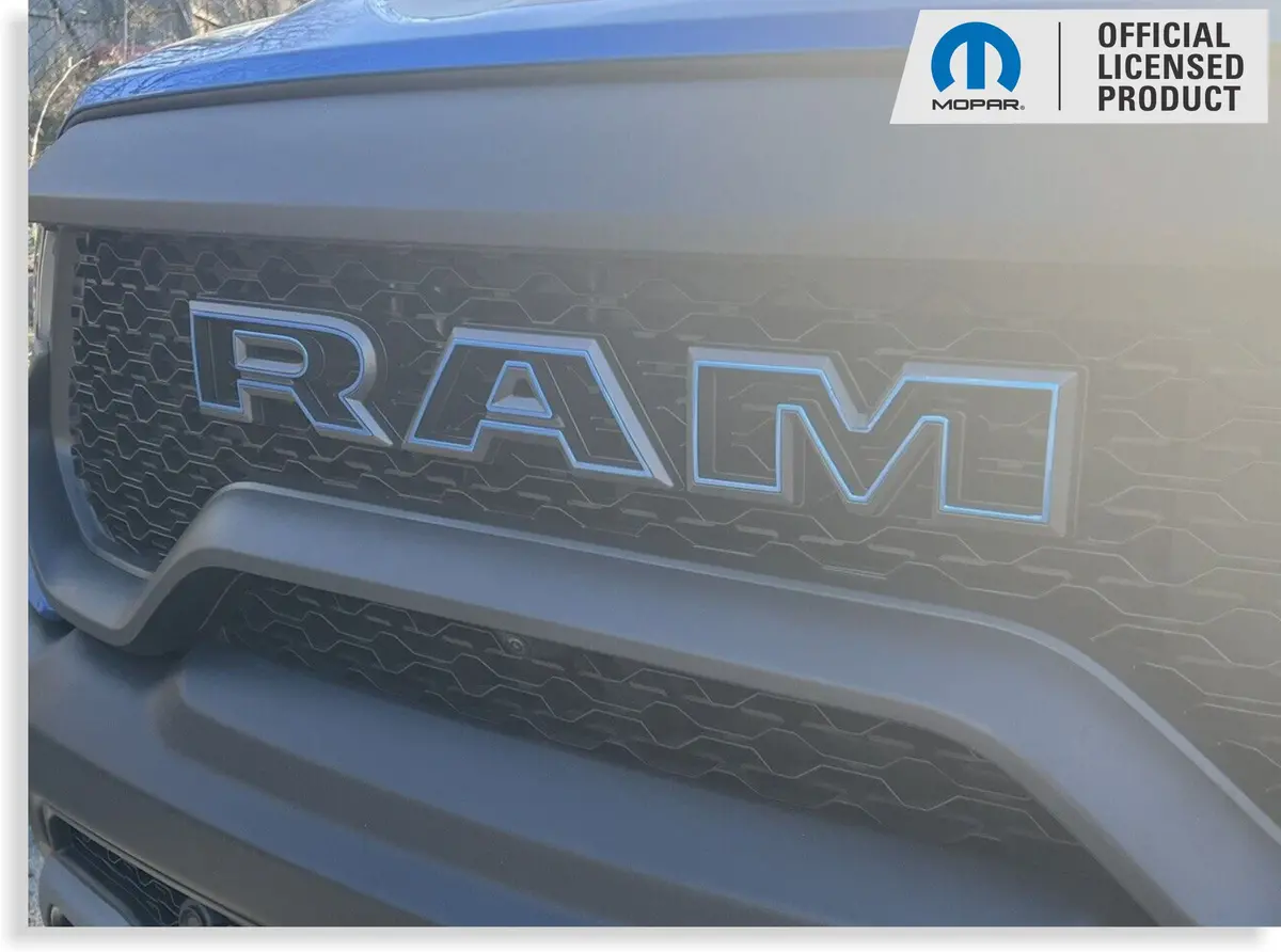 Ram Grille Emblem Overlay Decal   - 2021-2024 Ram Trx 1