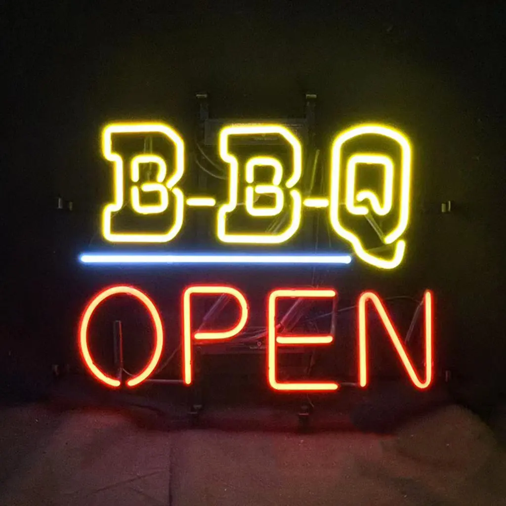 Bbq Open Neon Light Sign 1