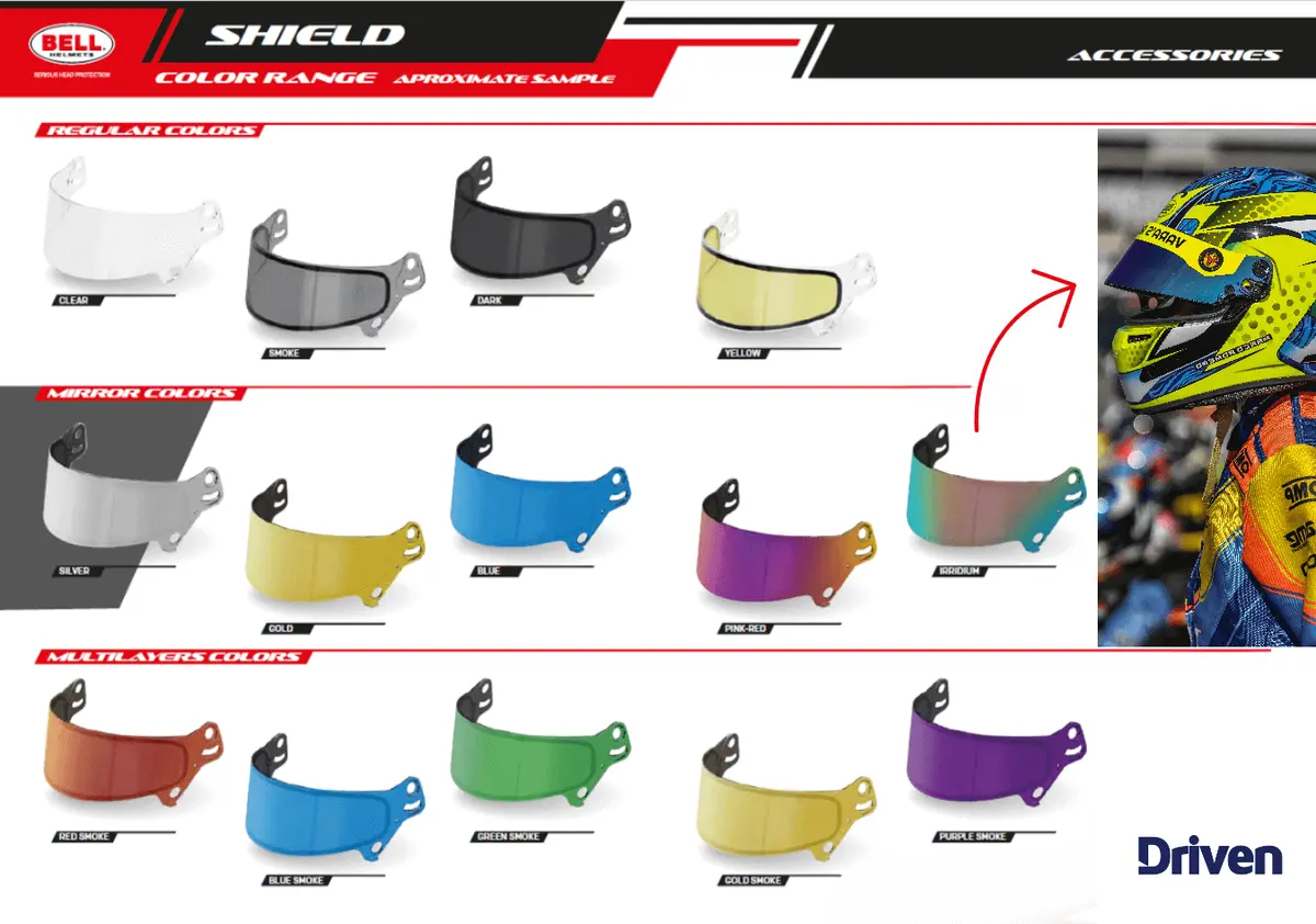 Bell | Se03 3Mm Dsaf Shield | Helmet Visor | Gp3, Gtx3, Hp3 2