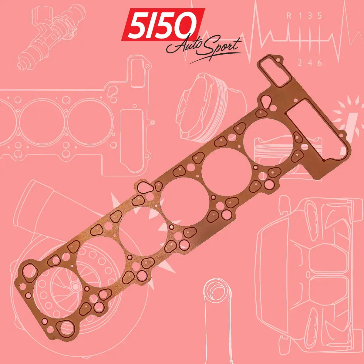 Bmw M50 M52 S50 S52 Copper Head Gasket 1