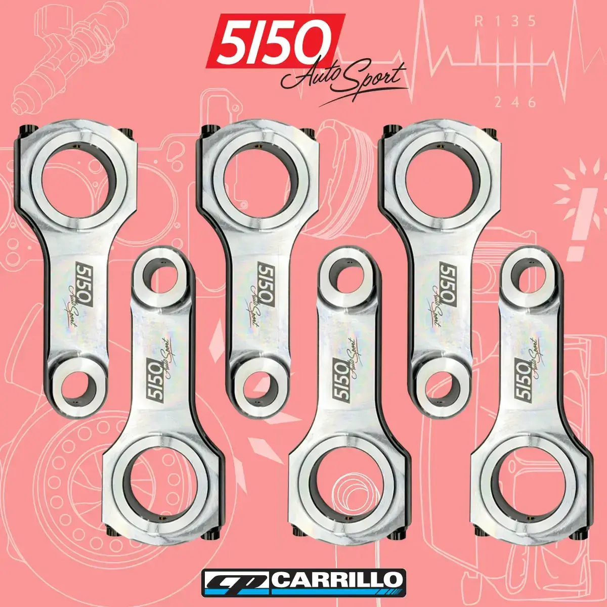 Pro-Xtreme Aluminum Connecting Rod Set For Bmw S54 1