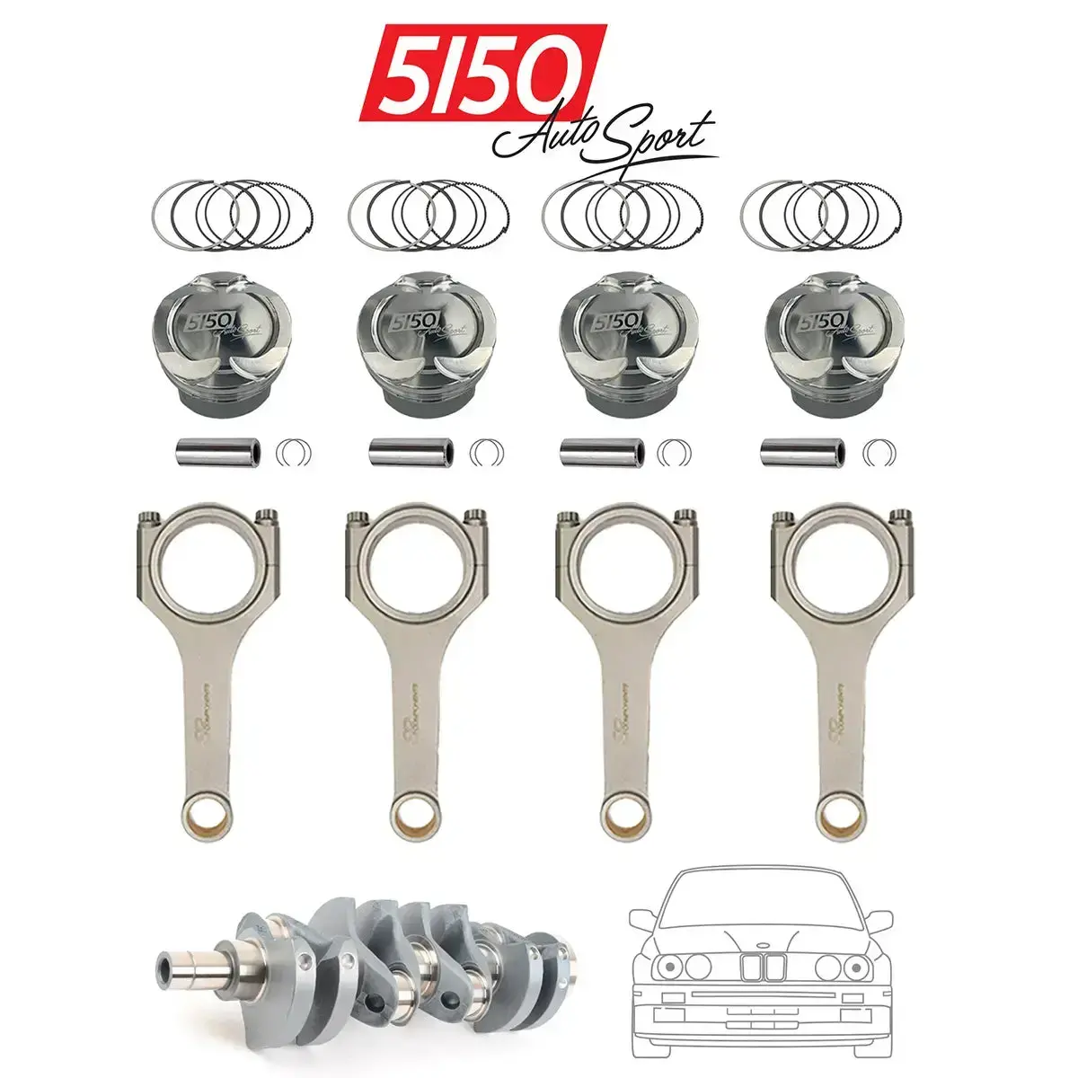 Bmw S14 2.5L Stroker Kit By 5150 Autosport 1