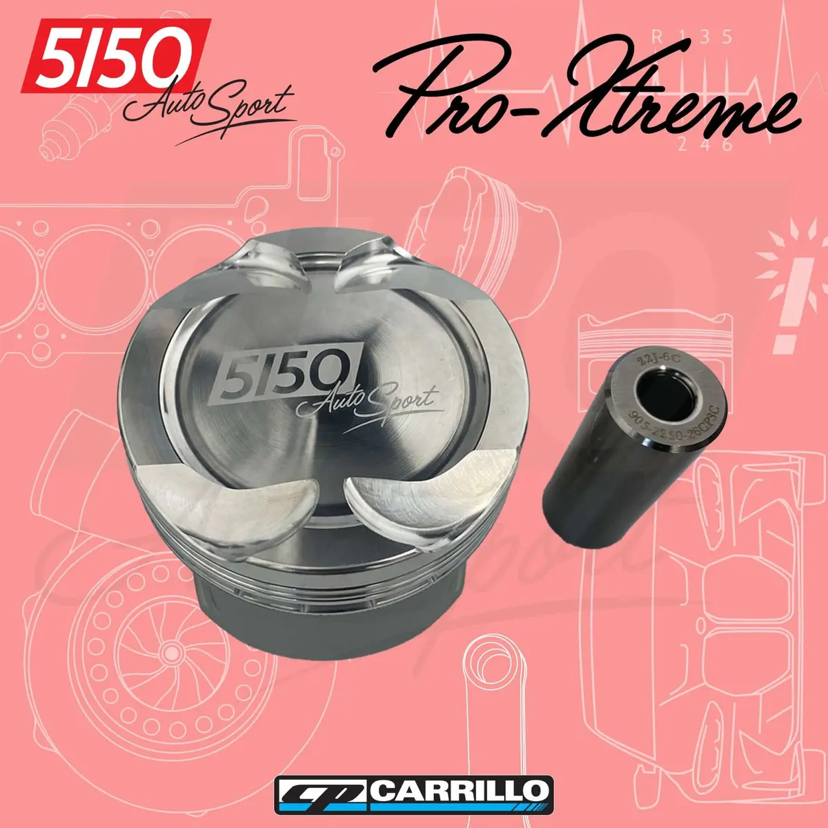 Cp Forged Piston Set, Bmw S50 Pro-Xtreme 1