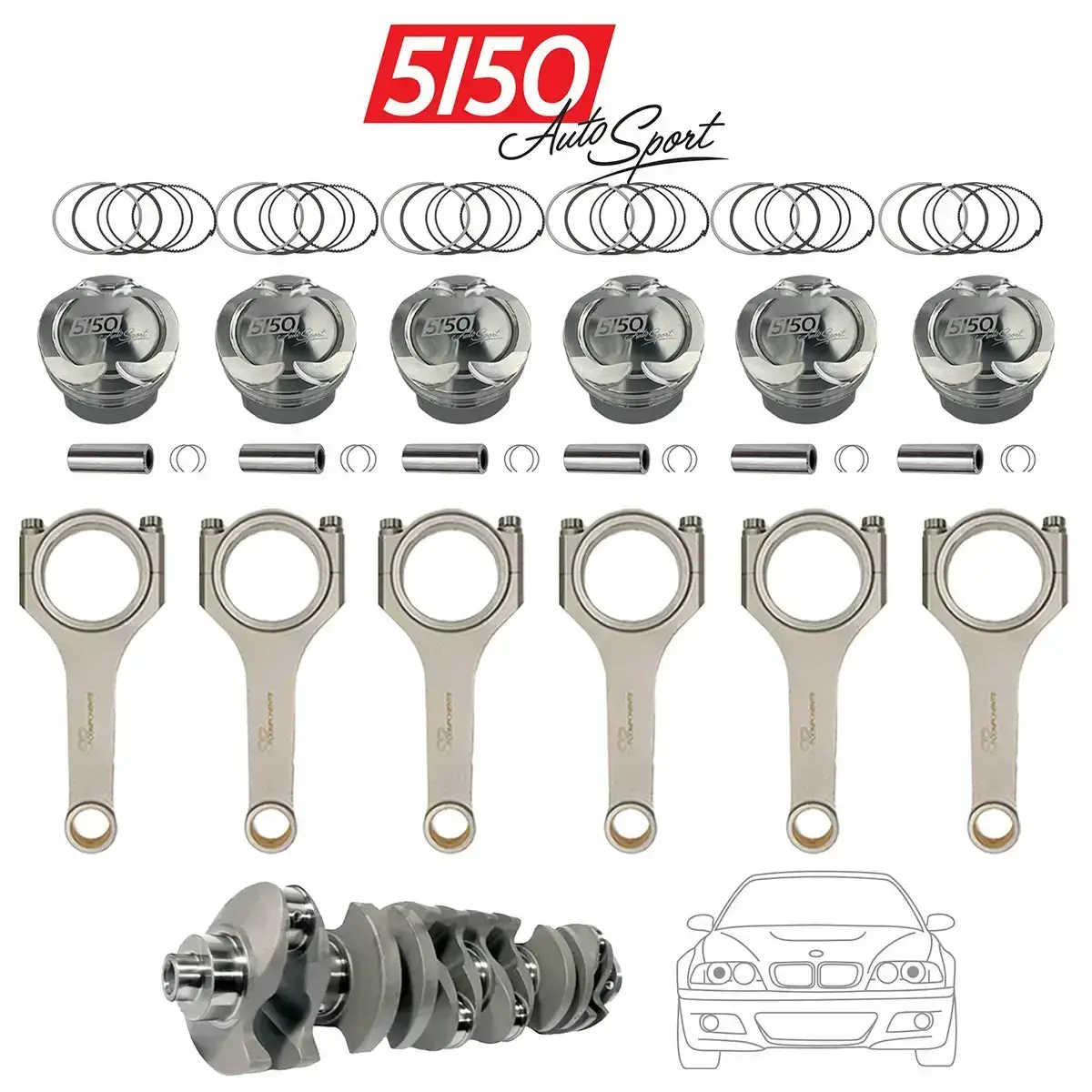 Bmw S54 95Mm Stroker Kit By 5150 Autosport 1