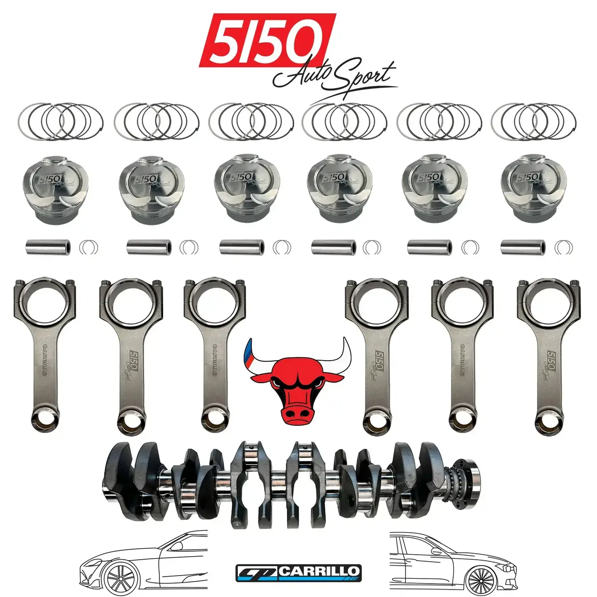 5150 Autosport B58 3.2L Stroker Engine Kit