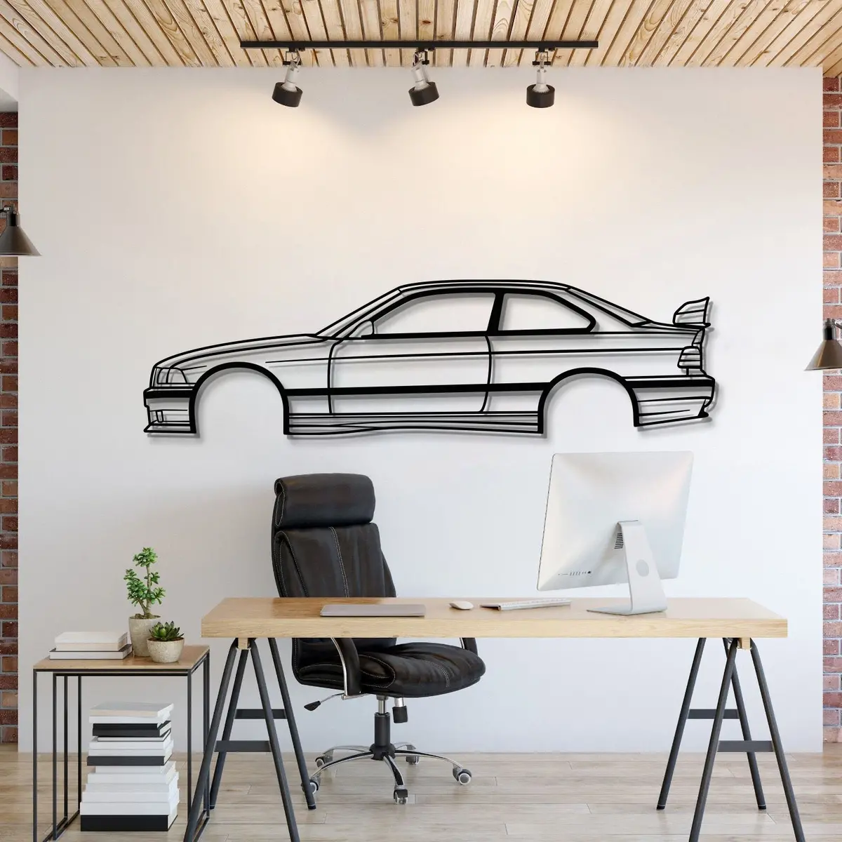 E36 M3 Metal Car Wall Art - Mt0947 1
