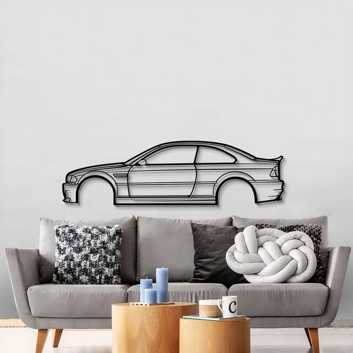 E46 M3 Csl Metal Car Wall Art - Mt0956 2