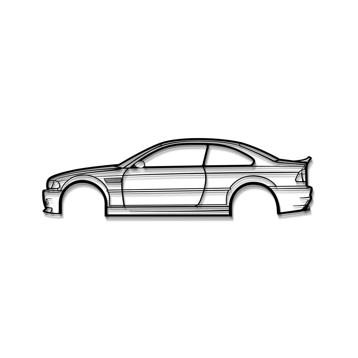 E46 M3 Csl Metal Car Wall Art - Mt0956 7