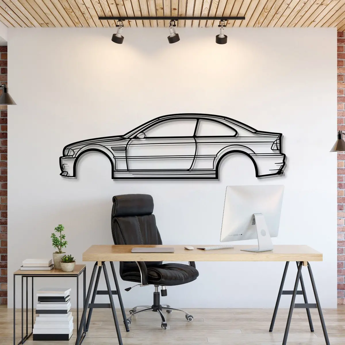 E46 M3 Metal Car Wall Art - Mt0958 1