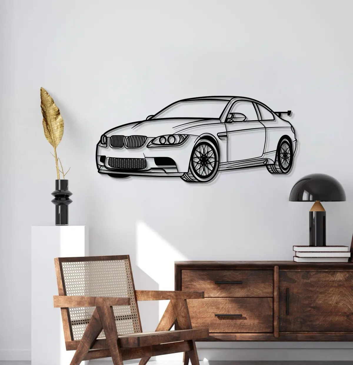 E92 M3 Perspective Metal Car Wall Art - Mt0430 2