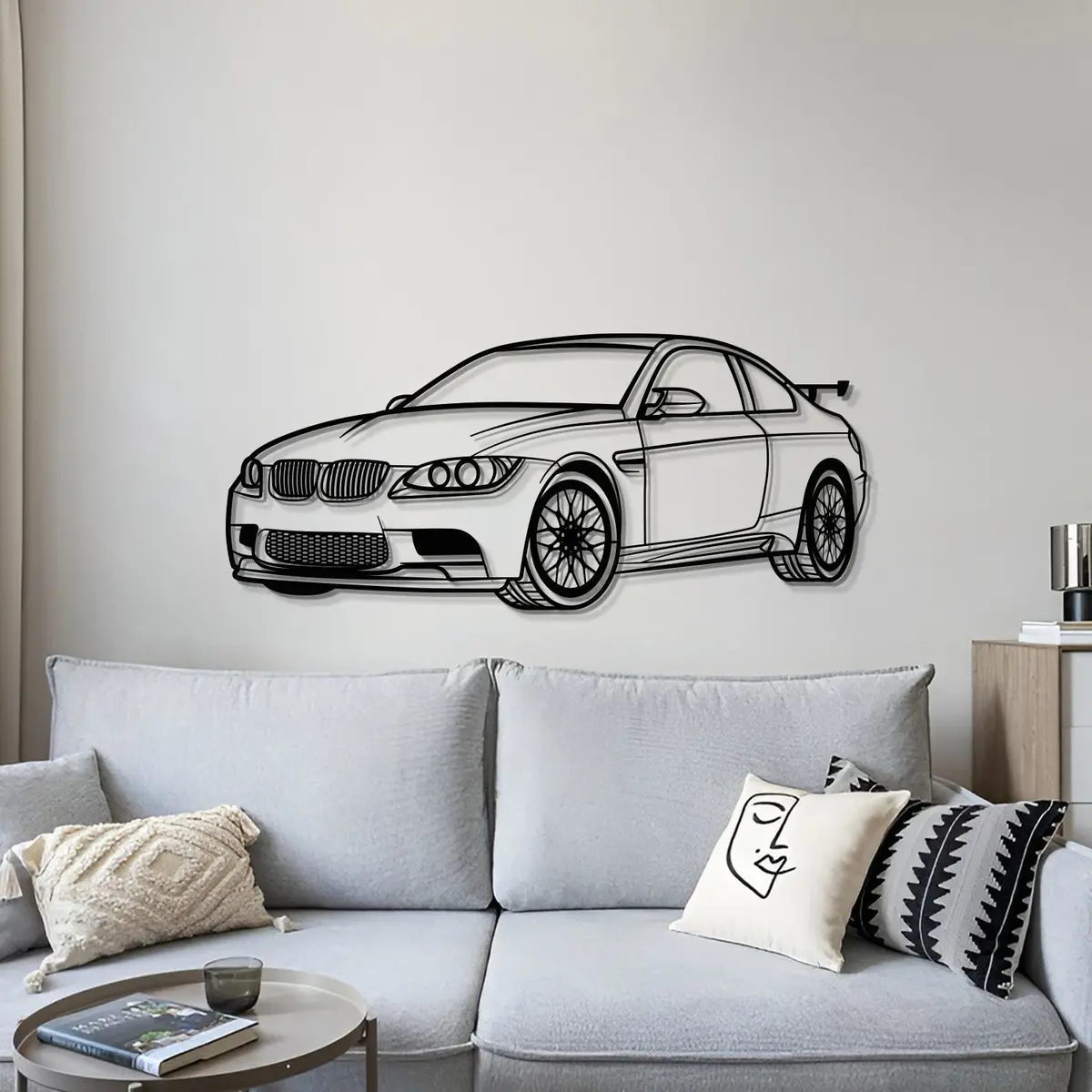 E92 M3 Perspective Metal Car Wall Art - Mt0430 4