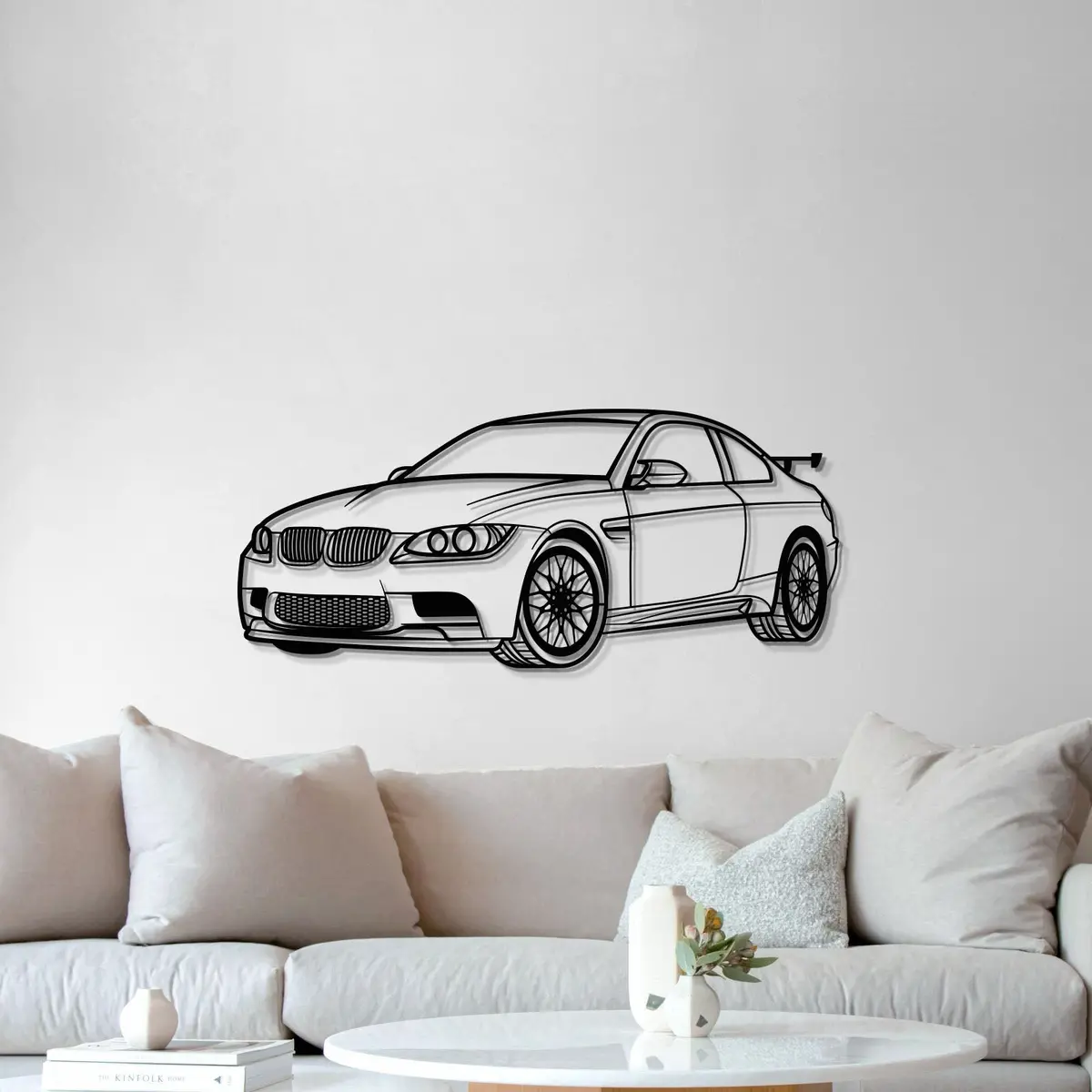 E92 M3 Perspective Metal Car Wall Art - Mt0430 5