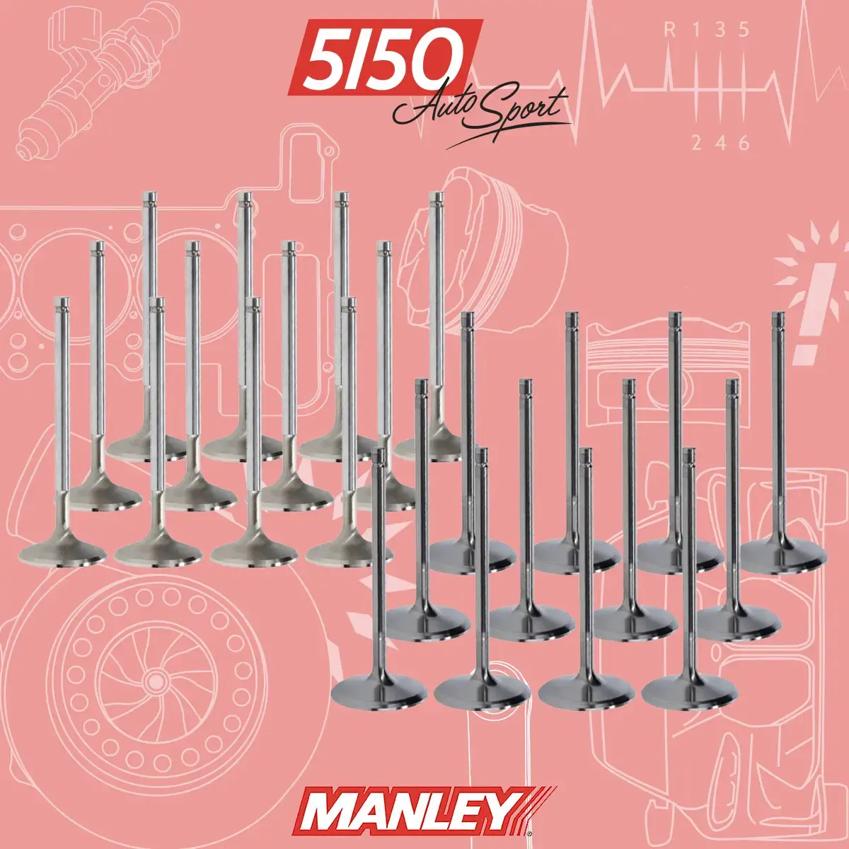 Bmw M50 M52 S50 S52 Pro-Xtreme Valve Set | 5150 X Manley Performance 1