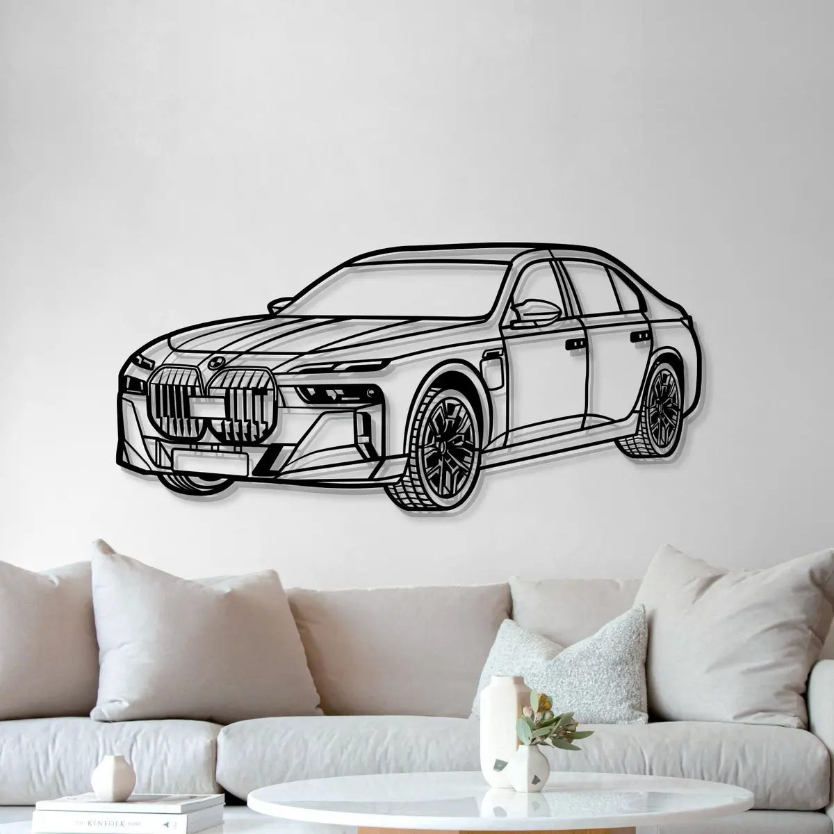 M760 Xdrive Limousine Perspective Metal Car Wall Art Mt1244 3