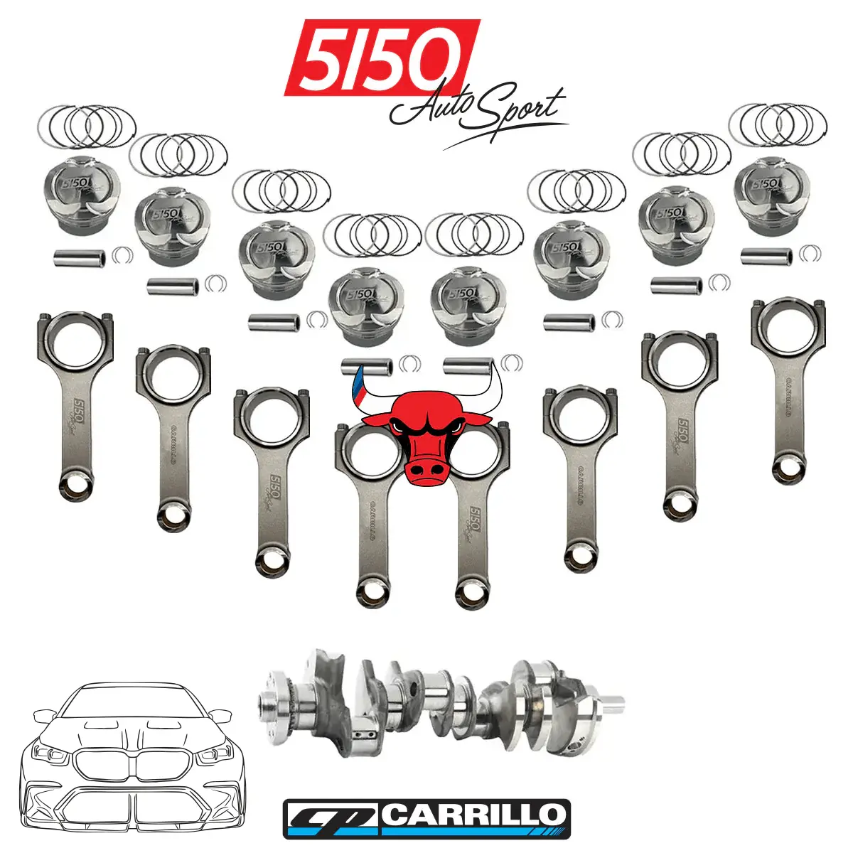 Bmw S68 4.8L Stroker Kit By 5150 Autosport 1