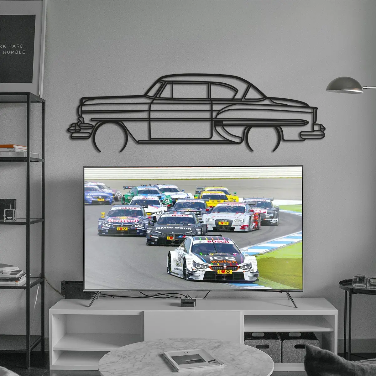 1954 Bel Air Detailed Metal Car Wall Art - Mt0031 3