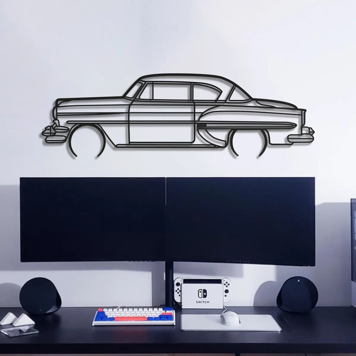 1954 Bel Air Detailed Metal Car Wall Art - Mt0031 7