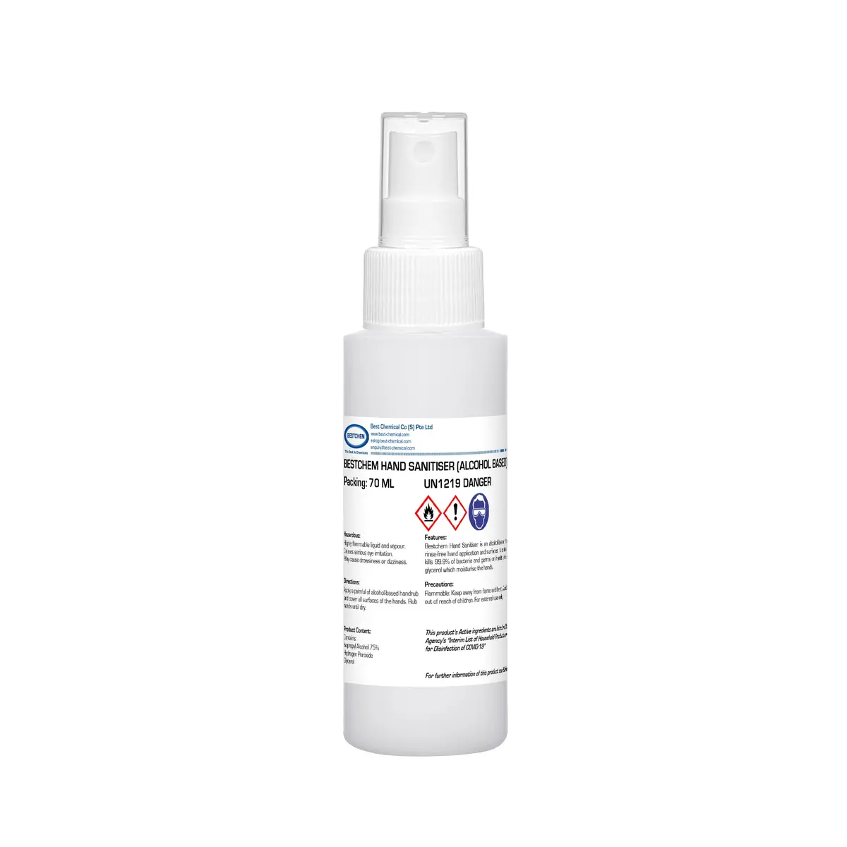 Bestchem Hand Sanitiser (Alcohol Based) 1