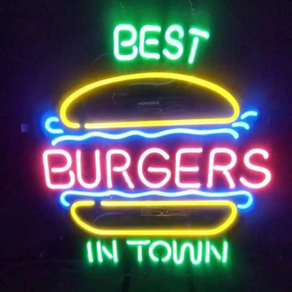 Best Burgers In Town Neon Signs 1