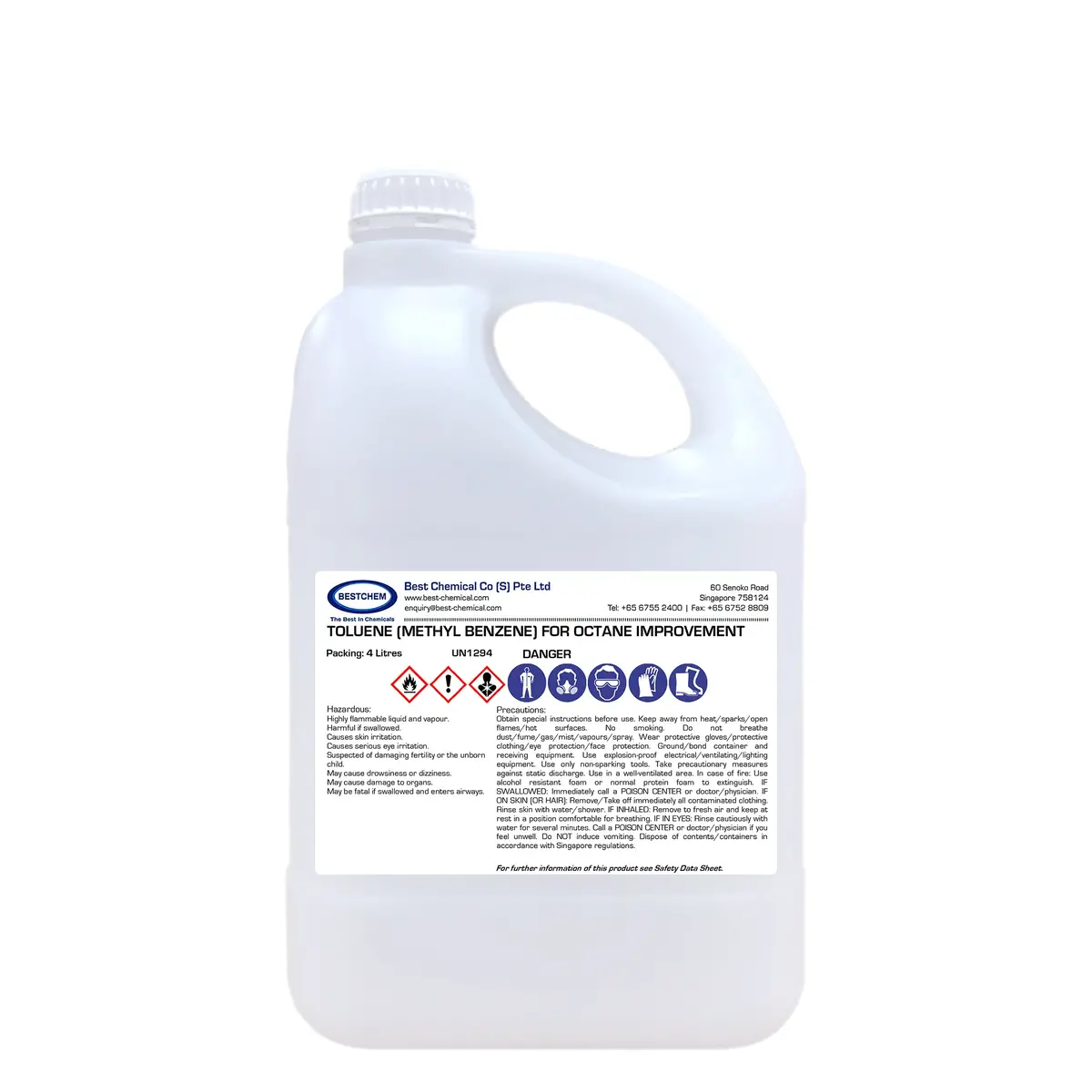 Bestchem Toluene (Methyl Benzene) For Octane Improvement 1