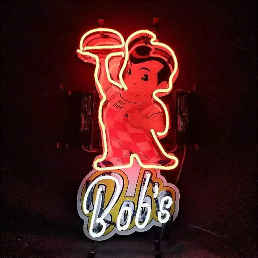 Bob's Big Boy Red Neon Signs Light 1