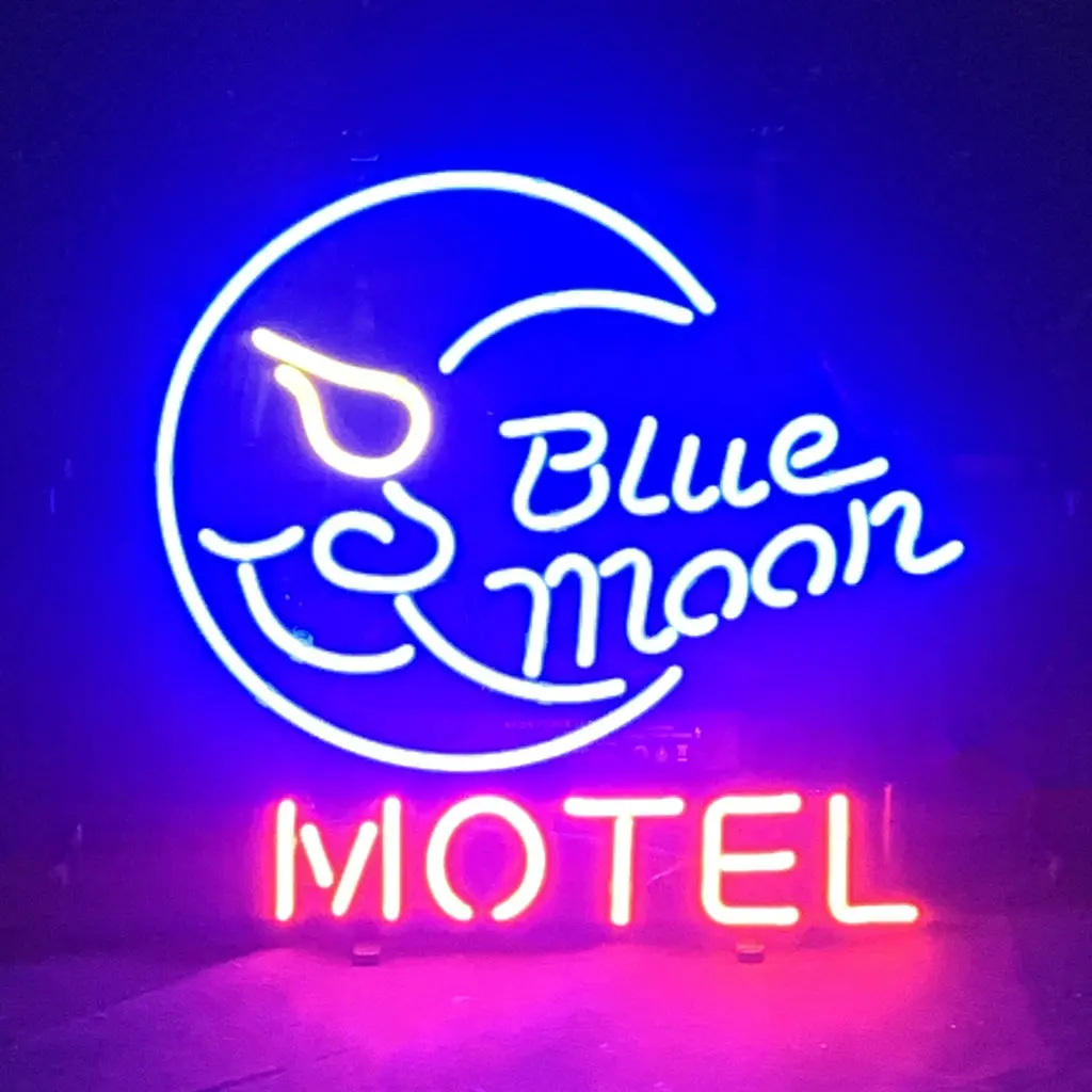 Blue Moon Motel Neon Sign Light 1