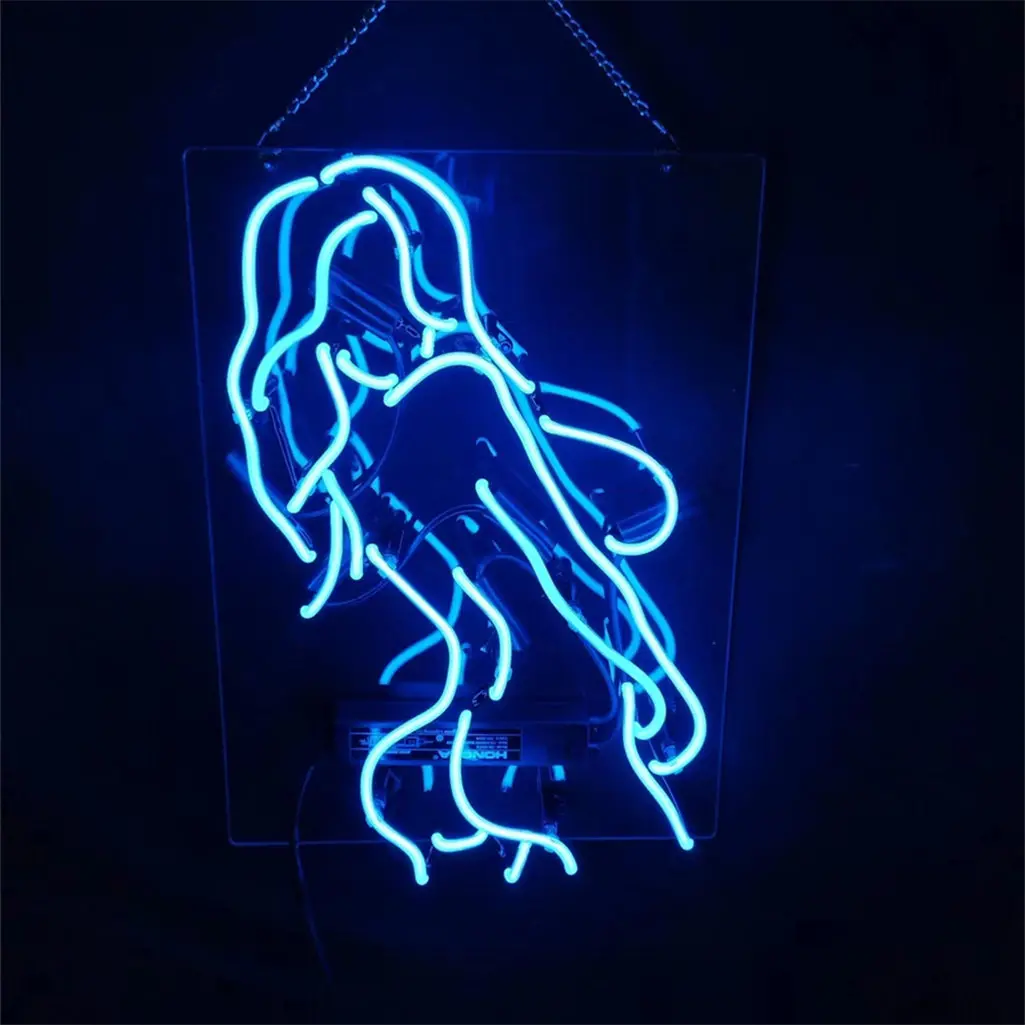 Blue Sexy Girl Live Nudes Neon_Signs Light 1