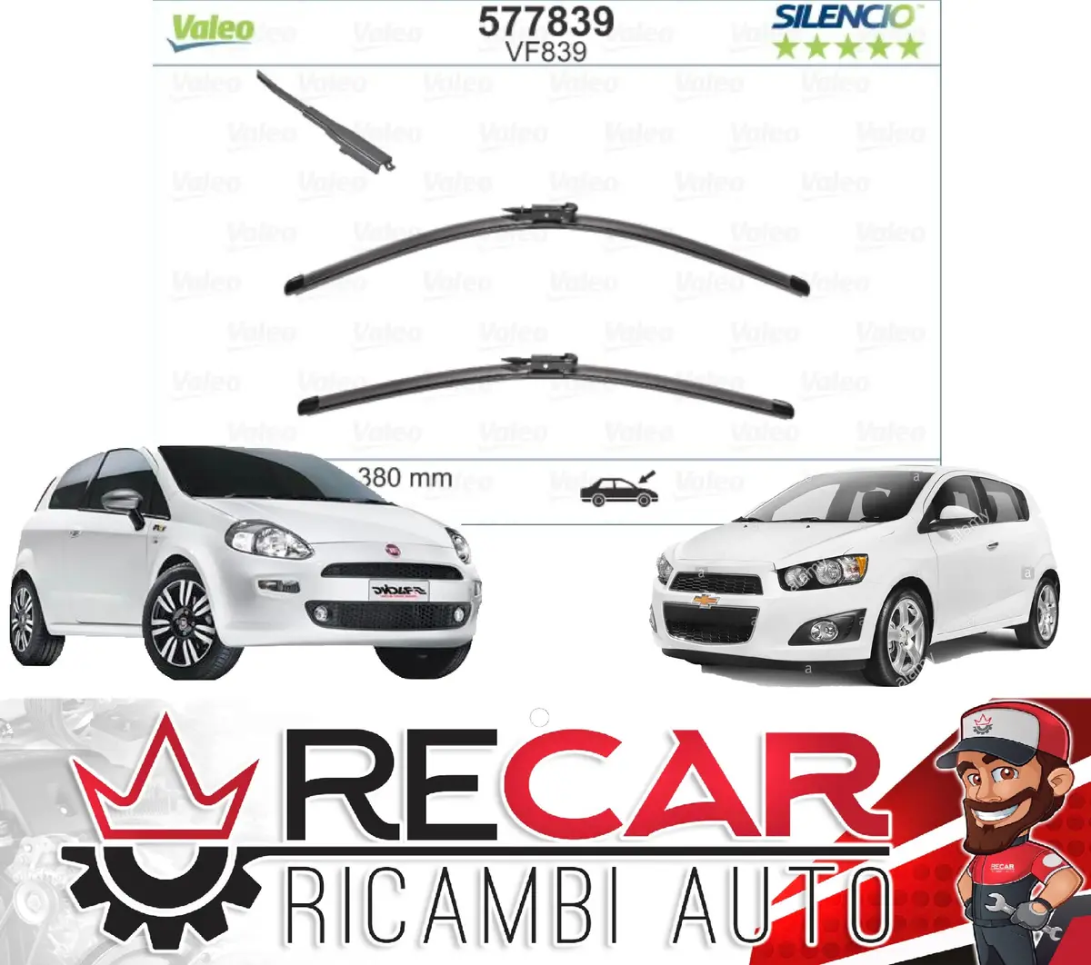 Kit Tergicristalli Chevrolet Aveo 577839 1