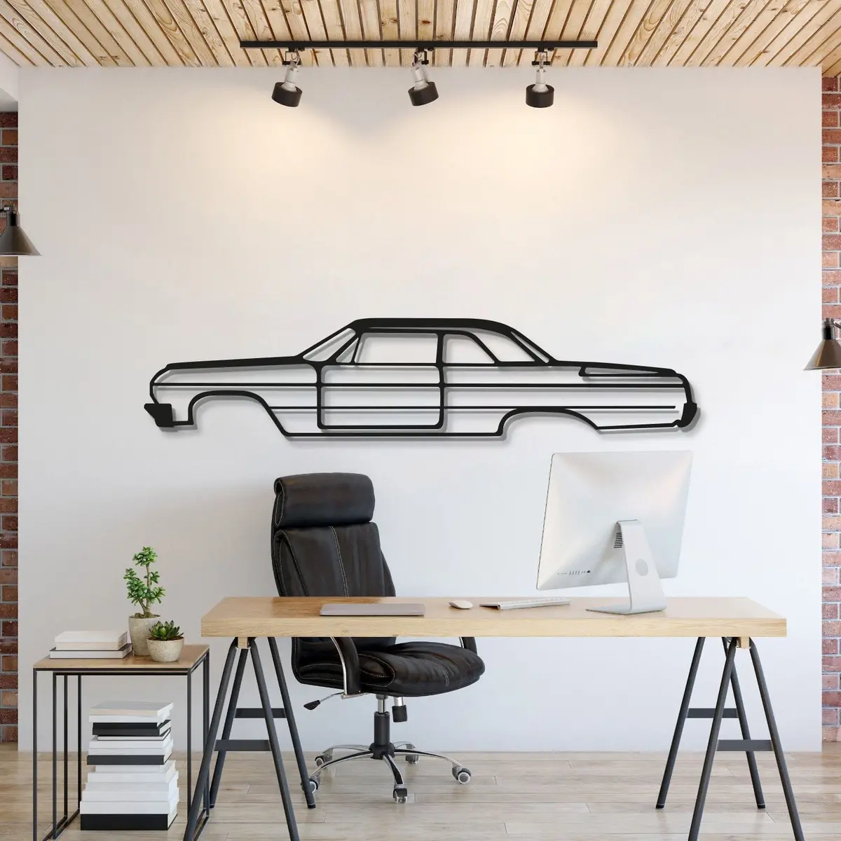 Impala Metal Car Wall Art - Mt0993 1