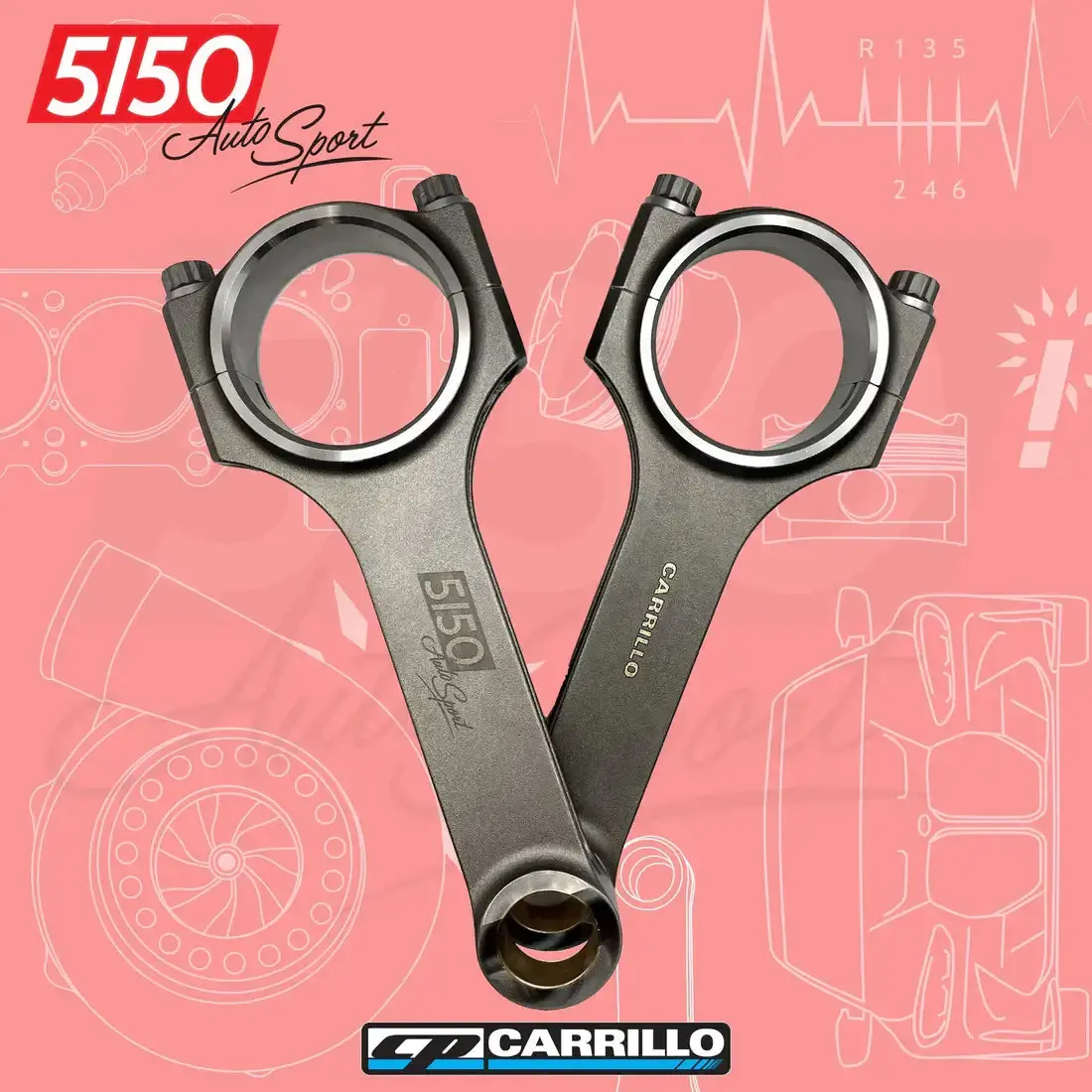 Cp-Carrillo Connecting Rod Set, Bmw B48 Pro-Xtreme 1