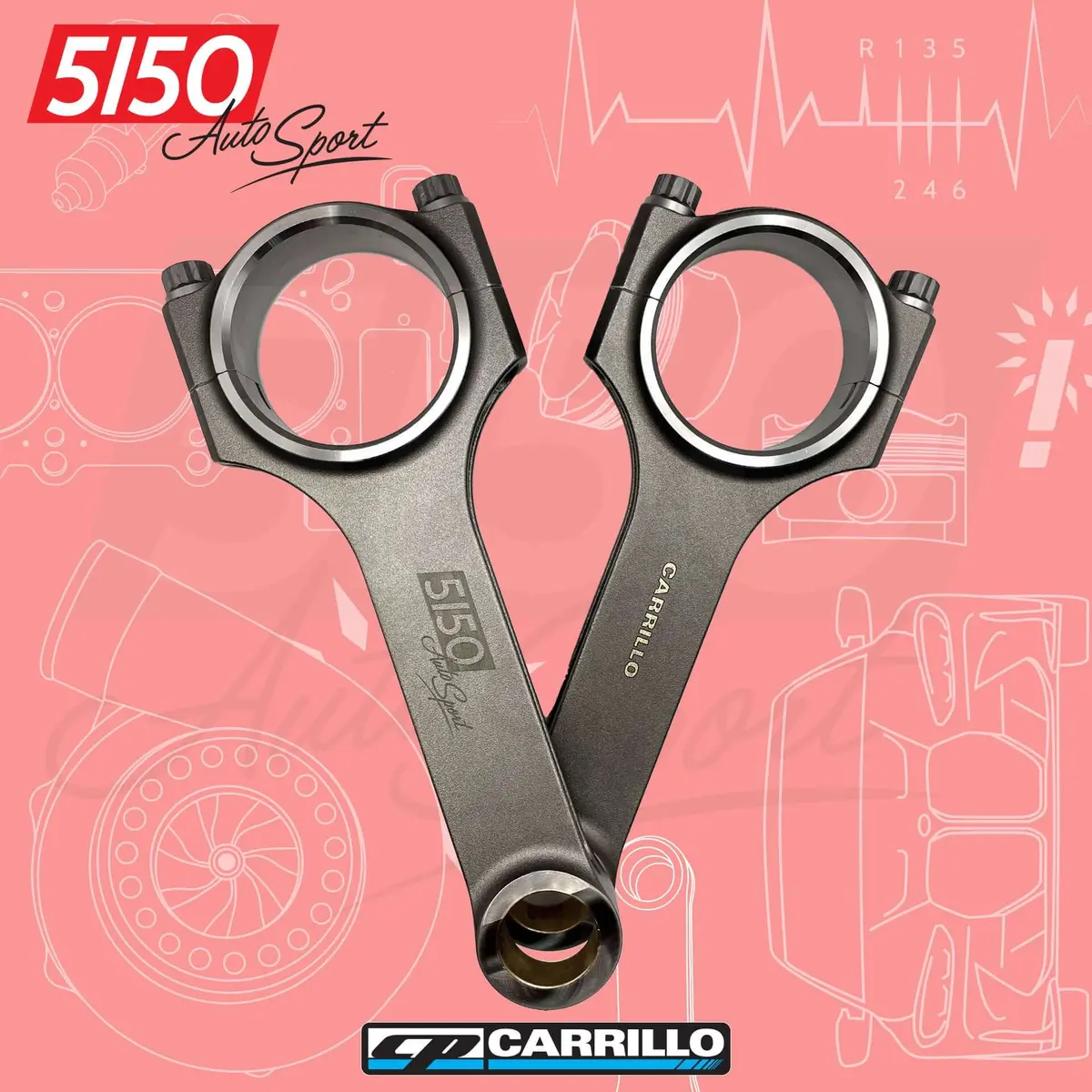 Cp-Carrillo Connecting Rod Set, Bmw M50 M52 S50 S52 Pro-Xtreme 1
