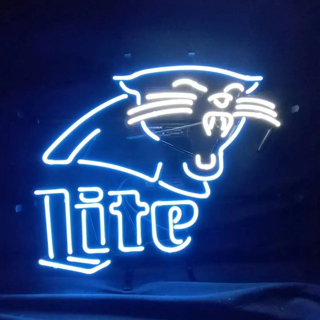 Carolina Panthers Miller Lite Neon Signs 1