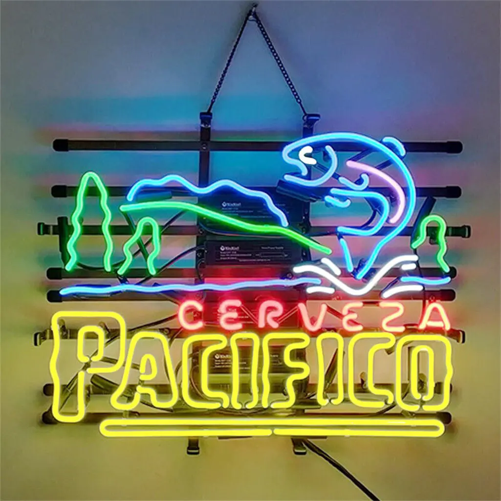 Cerveza Pacifico Go Fishing Neon Sign Light 1