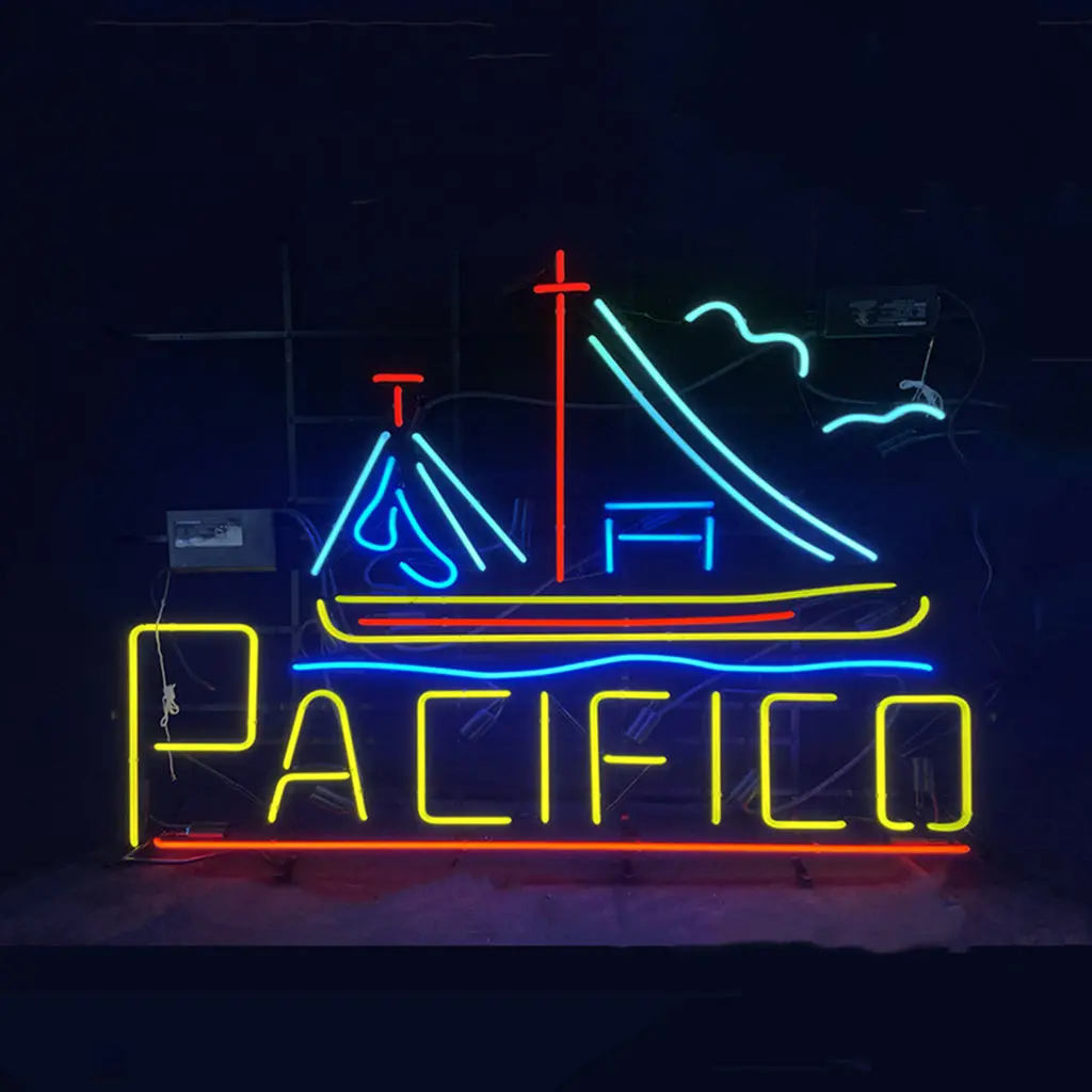 Cerveza Pacifico With Sailboat Neon Light Sign 1