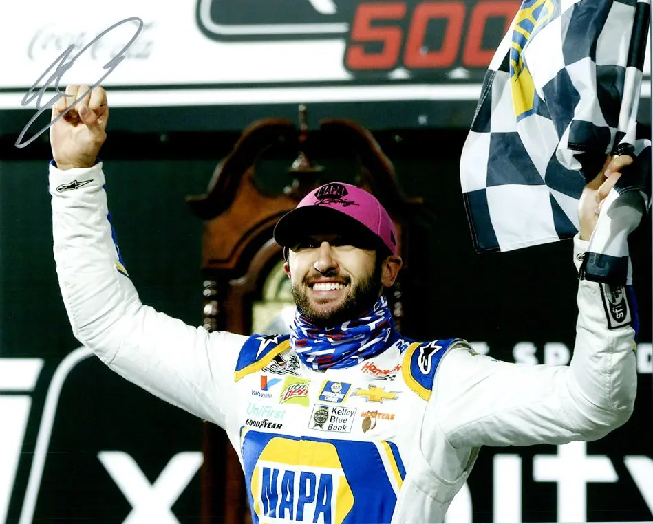 Autographed 2020 Chase Elliott #9 Napa Racing Martinsville Playoff Race Win (Victory Lane Celebration) Nascar Cup Series Signed Picture 8X10 Inch Glossy Photo With Coa 1