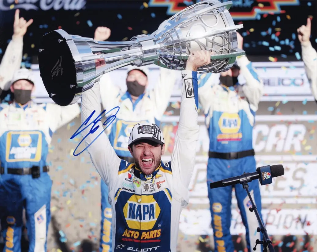 Autographed 2020 Chase Elliott #9 Napa Racing - Phoenix Race Win (Nascar Champion) Victory Lane Signed 8X10 Inch Picture Nascar Glossy Photo With Coa 1