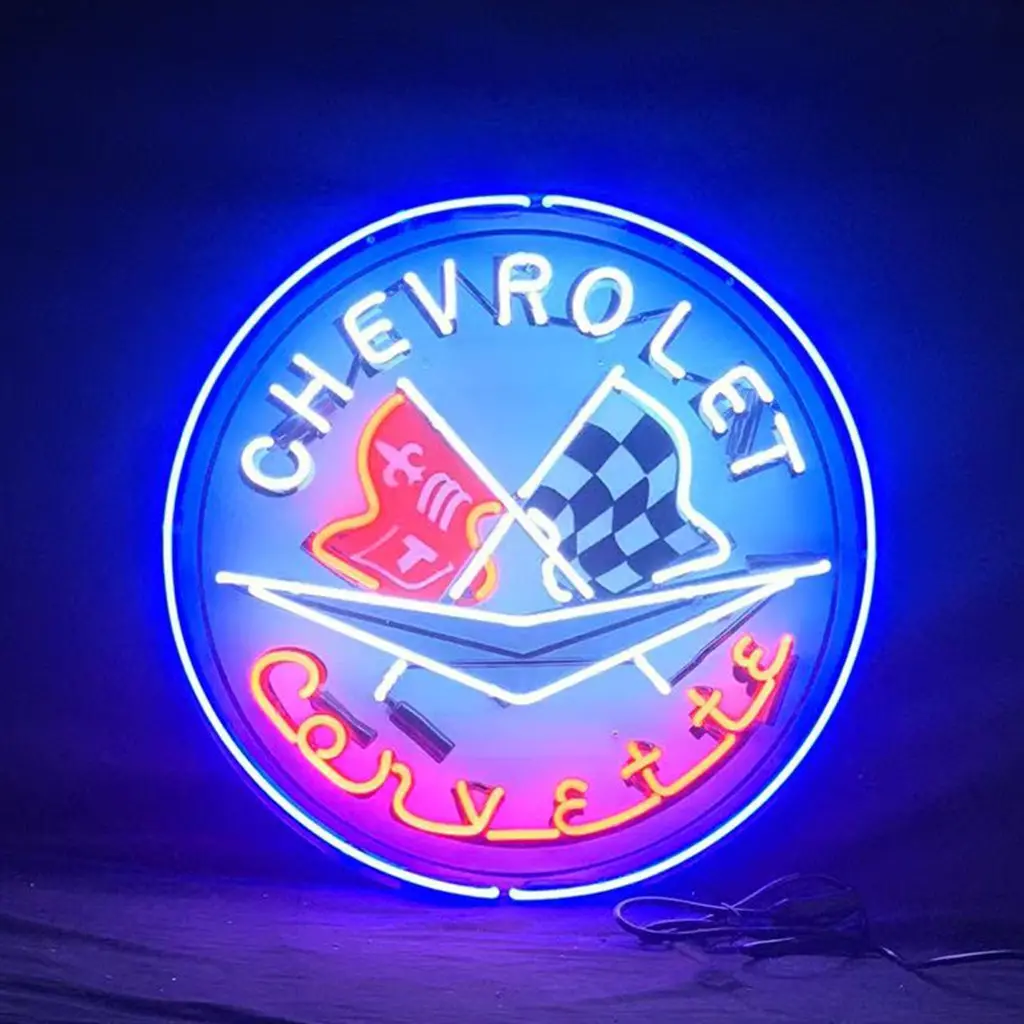Chevrolet Corvette Auto Car Neon Signs 1