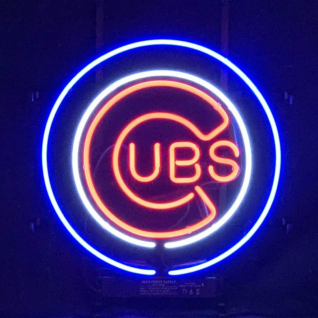 Chicago Cubs Ubs Baseball Logo Neon_Signs 1