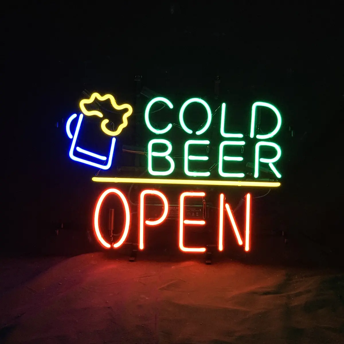 Cold Beer Open Neon Signs Light 1